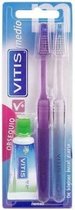 Vitis Duplo Medium Brush + Anticaries 15ml