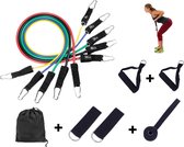 Fitness Weerstandsbanden Set - Fitness Elastiek - Fitness Banden - Resistance Bands - 11-Delige Home Work-Out Set Fitnessbanden - High Quality Latex