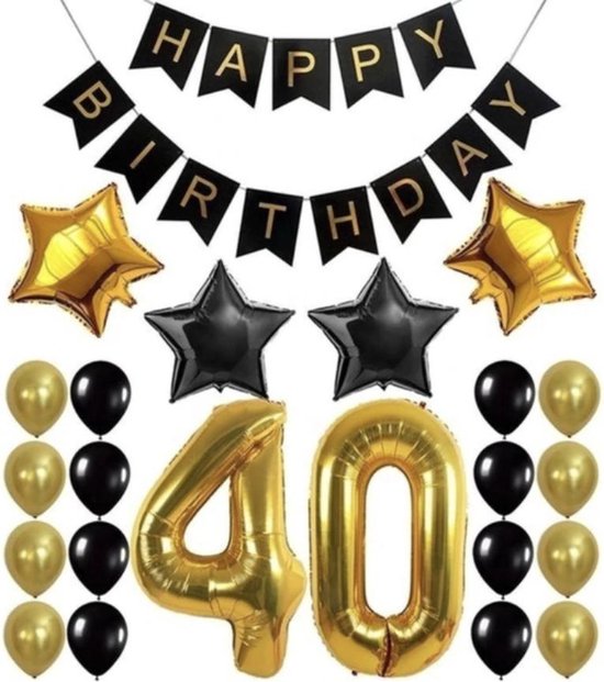Verschrikkelijk Arthur Leeds 40 Jaar Verjaardag Versiering Set XXL - Jubileum - Happy Birthday Ballonnen  -... | bol.com
