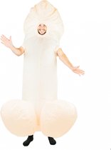 Bodysocks Volwassenenkostuum Opblaasbare Willy Beige One Size