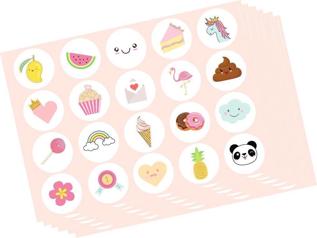 Beloningssysteem Meisje - Zindelijkheidstraining kind - 20x beloningskaart - 120 stickers - Plasdiploma - Beloningsstickers - Beloningskalender - Luiers — afbeelding 3