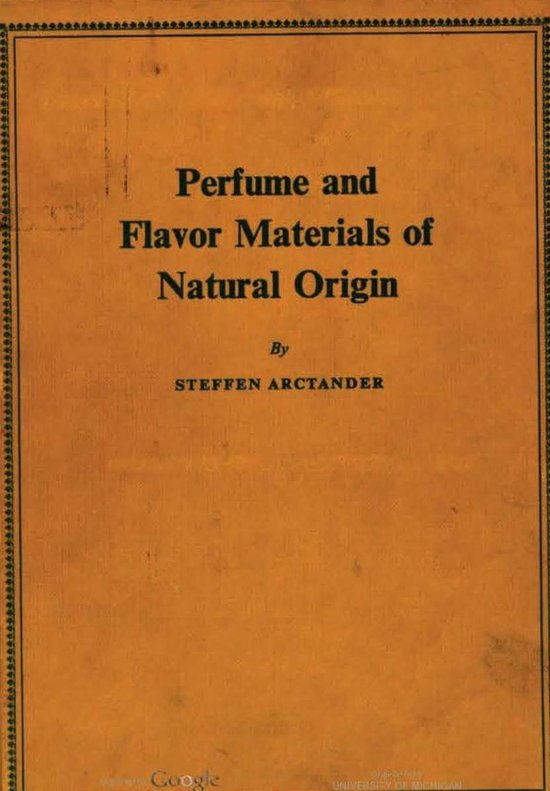 Perfume and Flavor Materials of Natural Origin - cover