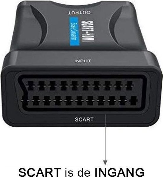 WiseGoods Premium Scart Naar HDMI Converter Scart Converter 1080p HDMI to Scart Omvormer
