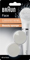 Braun Face 80-b - 2 stuks - Vervangende Beauty-sponzen