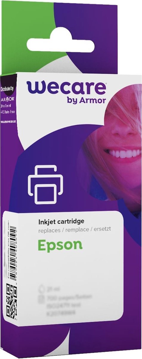 Wecare K20719W4 inktcartridge 1 stuk(s) Compatibel Cyaan