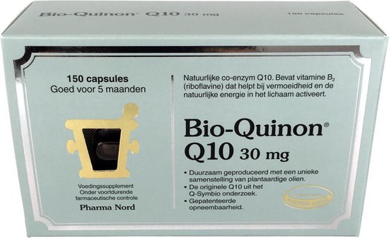 Nord Bio-Quinon Q10 Super 30 mg - 150 Capsules Voedingssupplement bol.com