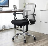 Bureaustoel – Computerstoel – Comfortabel - Polypropyleen – Zwart – 60,6x55,8x31