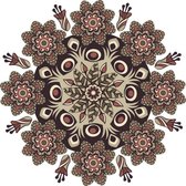 MyHobby Borduurpakket –  Vintage mandala 50×50 cm - Aida stof 5,5 kruisjes/cm (14 count)