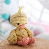 Hoooked Amigurumi DIY Haakpakket Eendje Danny Eco Barbante Biscuit