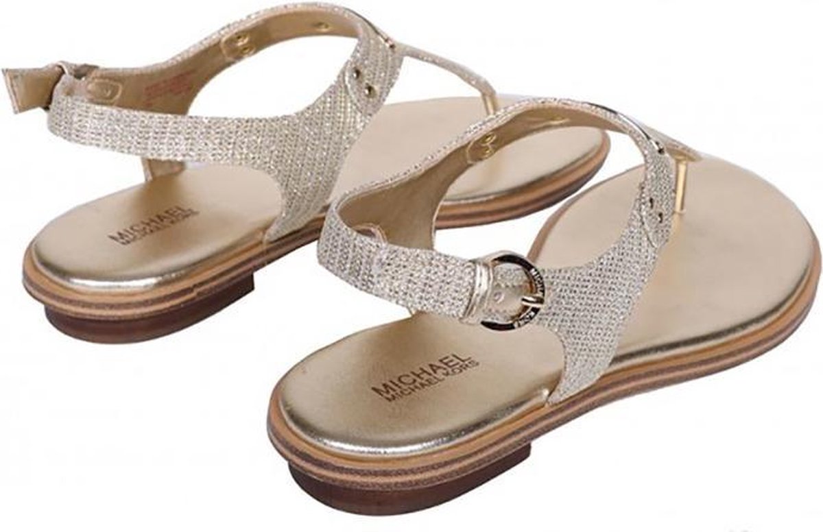 Michael Kors MK PLATE THONG - Slippers - Goud - Maat 40 | bol