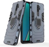 Oppo A9 2020 Robuust Kickstand Shockproof Grijs Cover Case Hoesje ABL