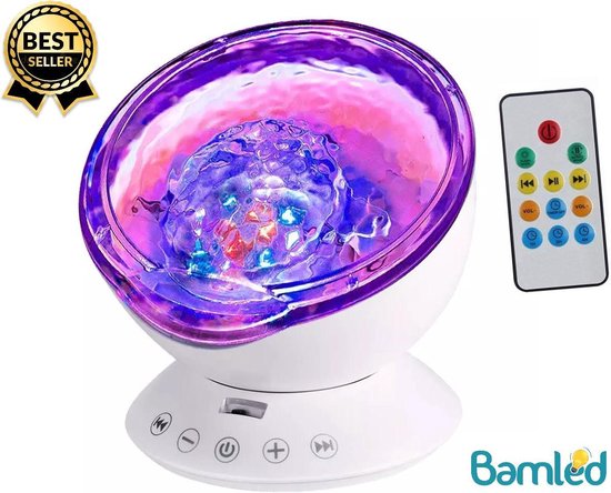 Water Slaaplamp Projector - Met Muziek - LED bol.com