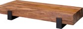 Nancy's Moderne Salontafel - Boomstamtafel - Woonkamertafel - Sheesham Hout - 115 x 22 x 44 cm
