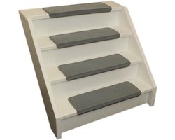Elite Trapmatten - 15 stuks - Elite Licht-Grijs 62x19x3,5 Recht