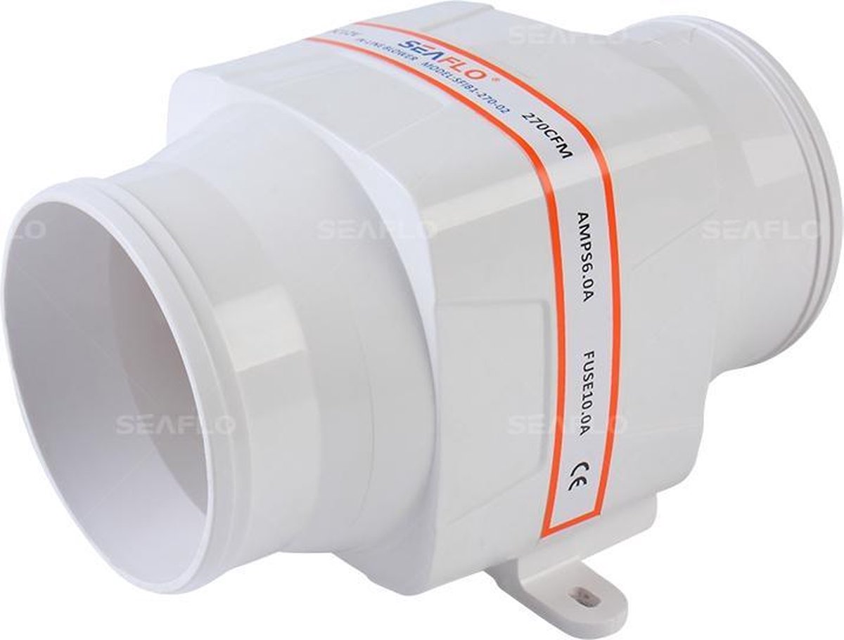 SeaFlo 12V in-line Blower 7,6 m³/min