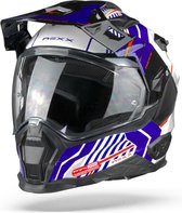 Nexx X.WED2 Wild Country White Blue Adventure Helmet M