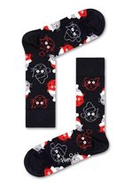 Happy Socks Zwarte Santa Cat Sokken
