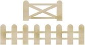 Kaisercraft wood flourish 3x7cm + 3x15cm fence & gate