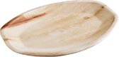 25x Palmblad borden 31x17cm - Milieuvriendelijk en biologisch afbreekbaar - wegwerp borden ovaal