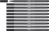 STABILO Pen 68 - Premium Viltstift - Zwart - Doos 10 stuks