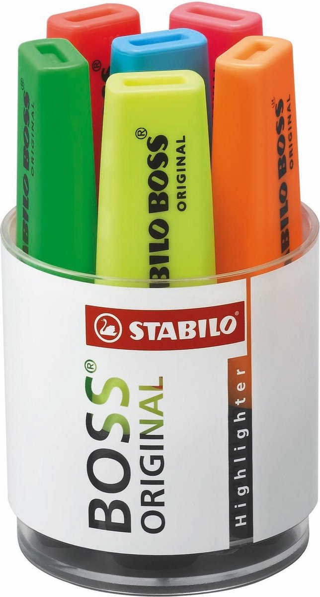 STABILO BOSS ORIGINAL - Speciale Bureauset - Met 6 Kleuren