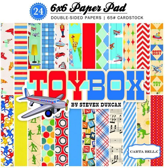 Carta Bella Toy Box Paper Pad 6x6" (CBTB66015) bol