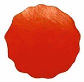 Roodkleurige sluitzegel, label of sticker | rond 46mm | met golfrand, 1000 stuks op rol