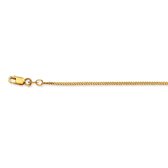 Glow schakelketting- goud (14 kt)-  45 cm- Gourmet 1,4mm