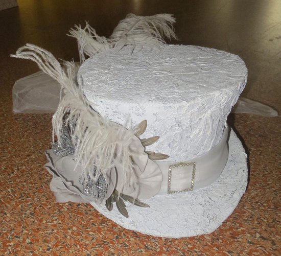 Wit kanten foam hoed | bol.com