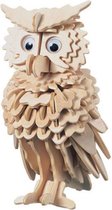 Bouwpakket 3D Puzzel Uil - hout