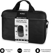 Laptop Case Subblim Maletín con Ratón Select Pack Wireless Mouse USB + Laptop bag 15,6"