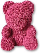 rozenbeertje / rozen beer 40cm / beer knuffel / rozen teddybeer / moederdag / cadeau voor vrouw / rose bear