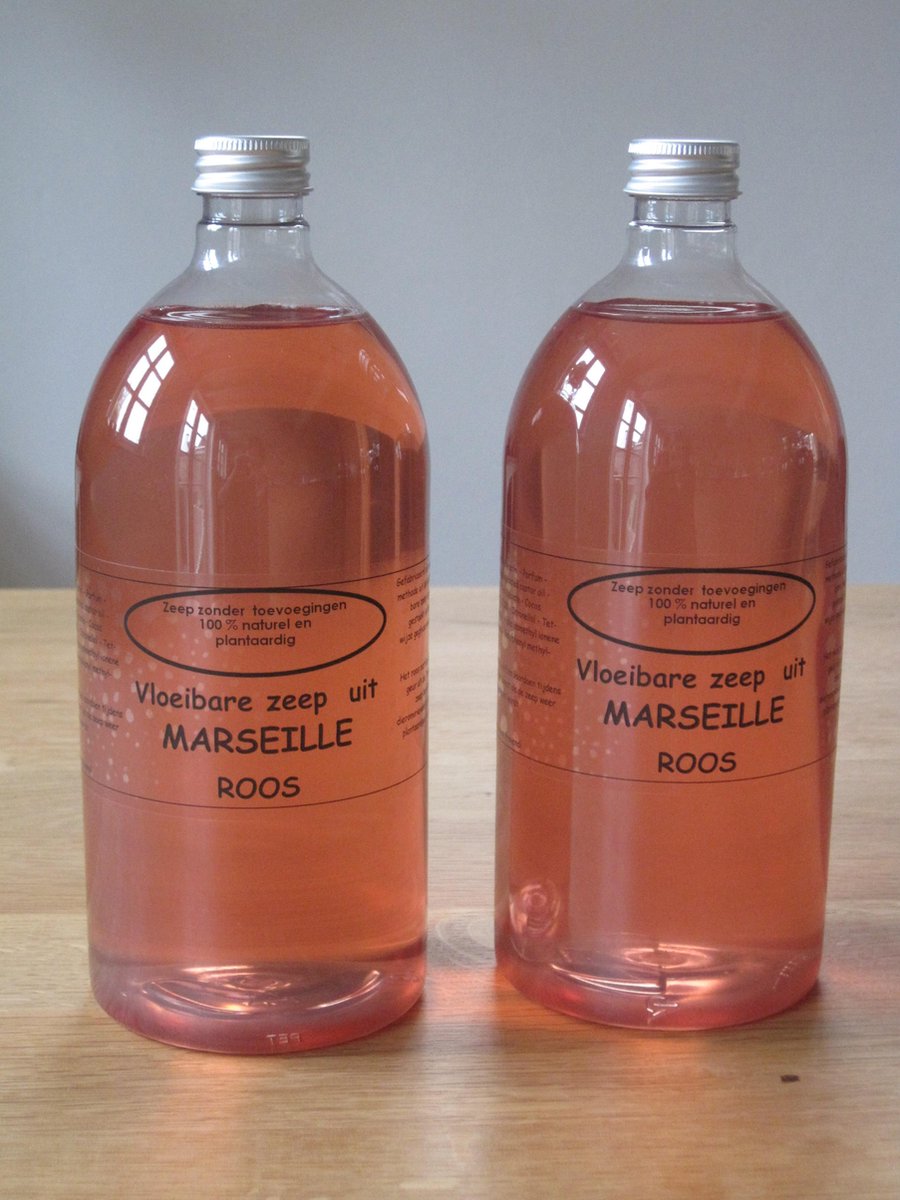 Vloeibare Marseille zeep 2 x 1 L Roos