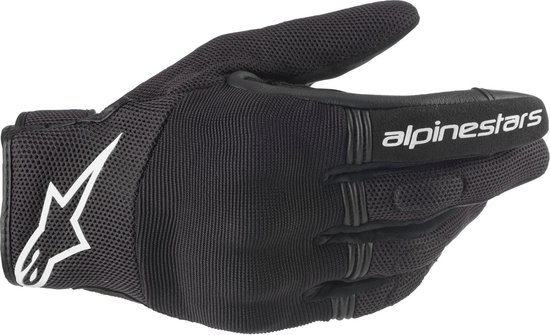 ALPINESTARS COPPER BLACK WHITE MOTORCYCLE GLOVES S - Maat S - Handschoen