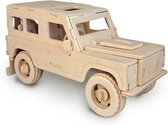 Bouwpakket 3D Puzzel Land Rover - hout