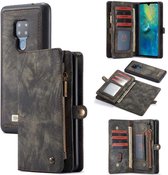 CaseMe Vintage Portemonnee Hoesje Huawei Mate 20 - Grijs