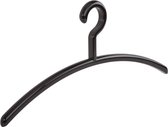 De Kledinghanger Gigant - 2 x Garderobehanger Elegance kunststof zwart, 45 cm