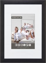 Brede Aluminium Wissellijst - Fotolijst - 70x100 cm - Ontspiegeld Kunstglas - Mat Zwart - 23 mm
