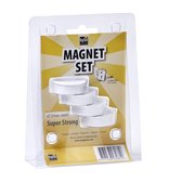 Magneet MagPaint  wit - 4 stuks Sterk