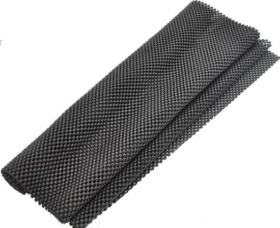 Anti Slip Mat - Onderkleed - Ladekast Folie - Auto - Ondertapijt - Matje - Keuken - Lade - Rol - 150 x 30 cm - Zwart