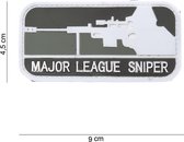 Embleem 3D PVC Major league Sniper grijs