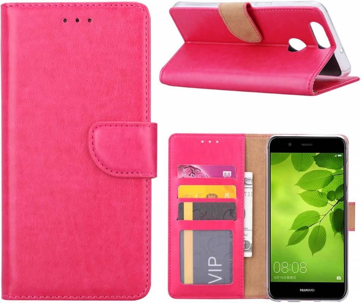 Huawei Nova 2 Plus Portemonnee hoesje / book case Pink