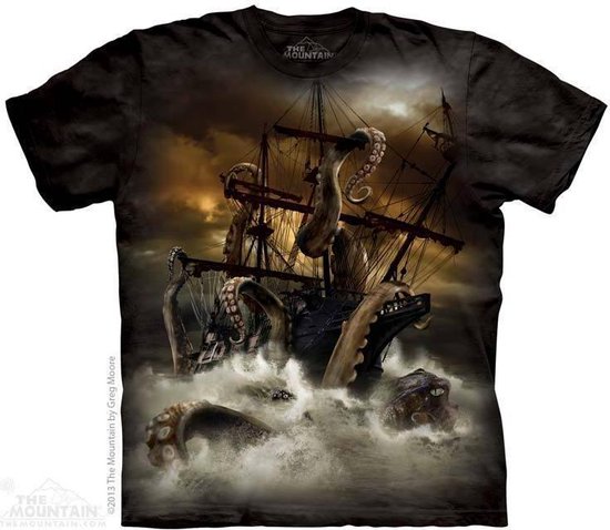 The Mountain T-shirt Kraken T-shirt unisexe Taille 3XL