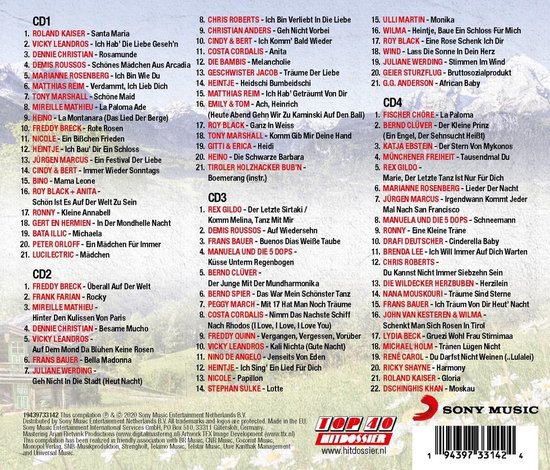 Top 40 Hitdossier - Schlager Hits - V/a
