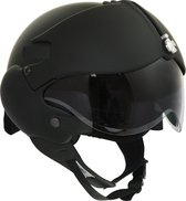 Osbe Tornado Motorhelm - Pilotenhelm - Cruiserhelm - matzwart S