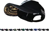 Capiche® Baseball Pet Heren – Mighty Lion – Zwart – Verstelbaar met Druksluiting – Sportcap – Curved Cap – Mannen Petten