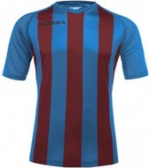 Acerbis Sports JOHAN STRIPED S/SL JERSEY (Sportshirt) ROYAL BLUE/BORDEAUX 3XS height JR: 156/165 .061 height JR: 133/144 .059