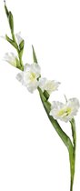 Viv! Home Luxuries Gladiool - zijden bloem - wit - topkwaliteit
