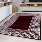 Tapijtenloods Parma Design Vloerkleed Rood / Wit Laagpolig - 120x170 CM