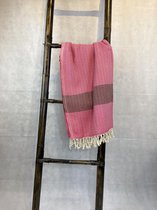 Hamamdoek | Arrow | Roze Bordeaux | 100 x 180 CM | Strand | Sauna / Wellness | Vakantie | Thuis